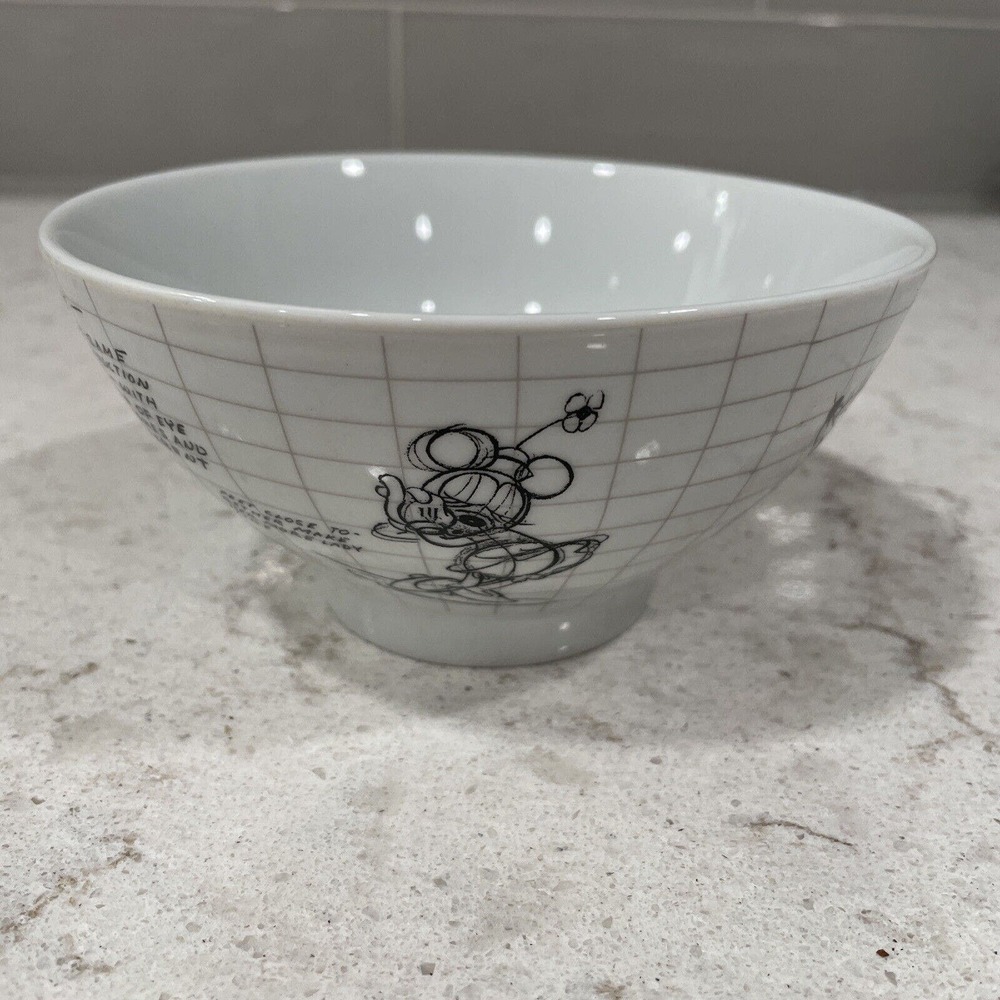 Disney SKETCHBOOK Minnie Mouse 5.5x2.75” Bowl Snack Tidbit Dip Zrike Sketch NEW